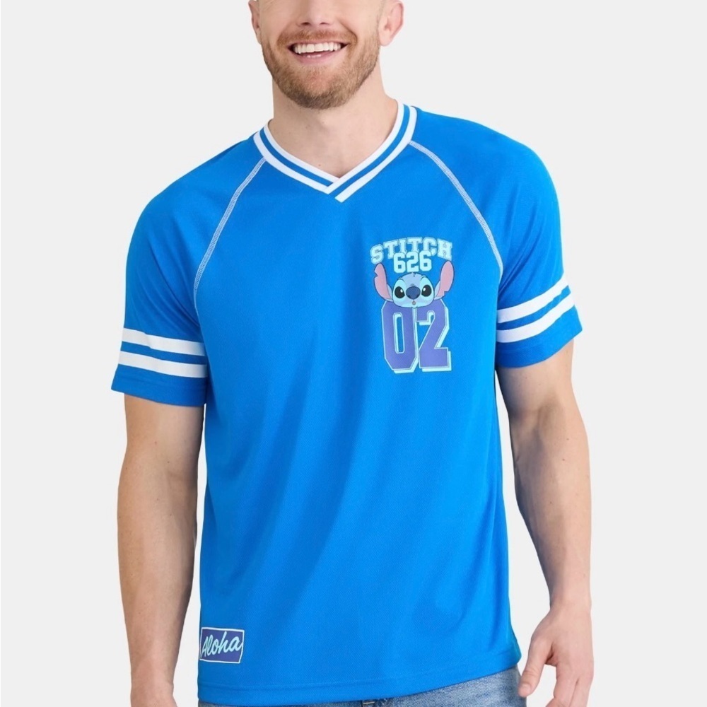 Disney Stitch Men's & Big Men's Graphic Soccer Jersey - Picture 2 of 6